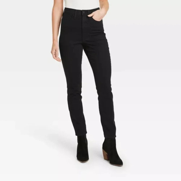 Universal Thread High-Rise Skinny Jeans, Color Black Wash Size 16R - Picture 1 of 15